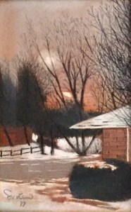 Neve degelando em Kearney, Nebraska