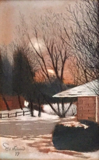 Neve degelando em Kearney, Nebraska